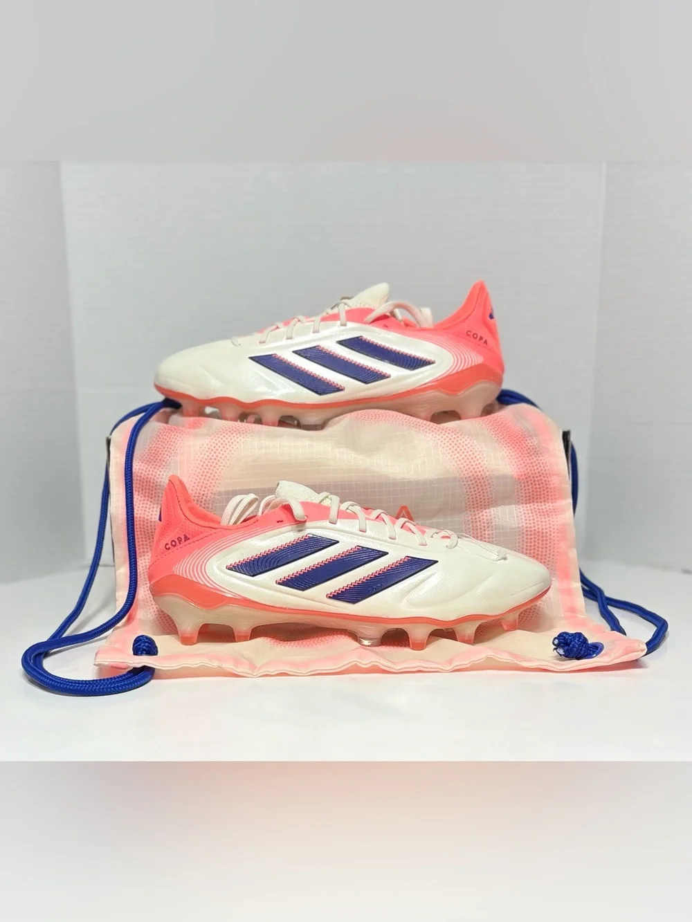 Adidas Copa Pure 3 Elite FG Leather Coral Blaze Pack Soccer Cleats JH8728 NEW